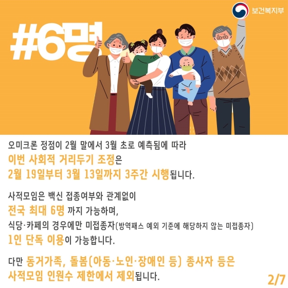 키워드로 보는 ‘사회적 거리두기 조정’(2.19~3.13)