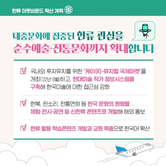 한눈에 살펴보는 ‘한류 아웃바운드 확산 계획’