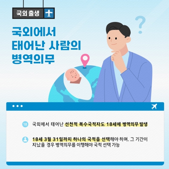 해외에 머무르는 중인데 병역의무는 어떻게 하죠?