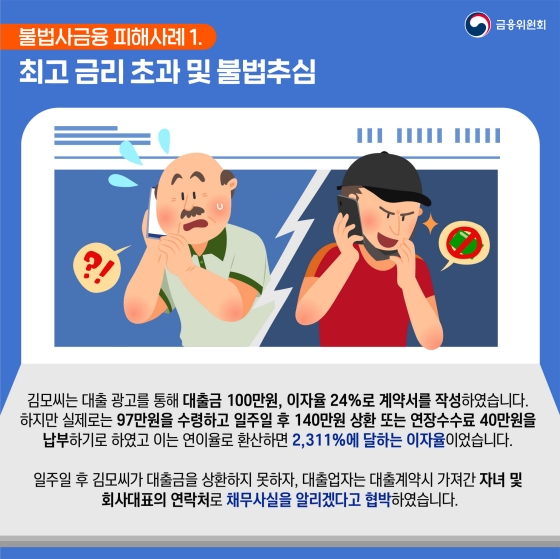 불법사금융 피해 예방을 위한 주요 사례와 예방법
