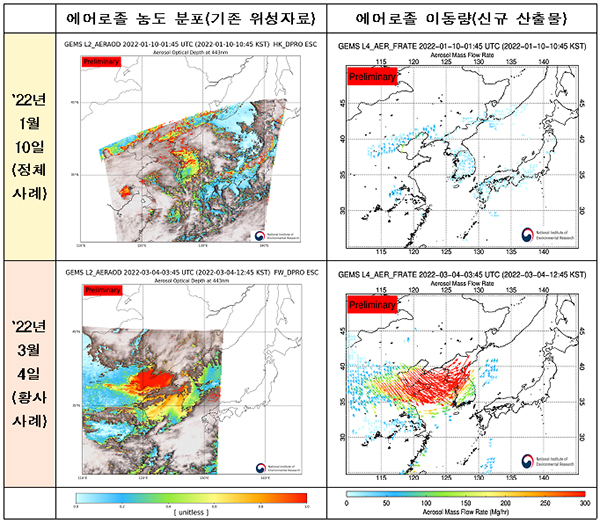 미세먼지 이동량 영상 공개.