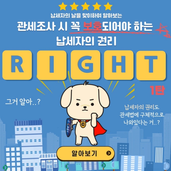 관세조사 시 꼭 보호되어야 하는 납세자의 권리 - 1편