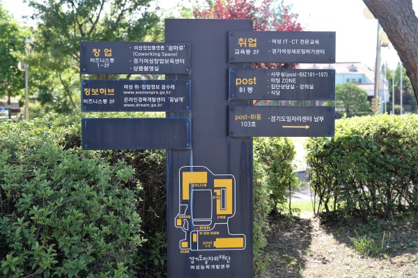 취업 외에도 창업지원 교육센터, 보육센터, 온라인 경력센터 등 다양한 기관이 있었다.
