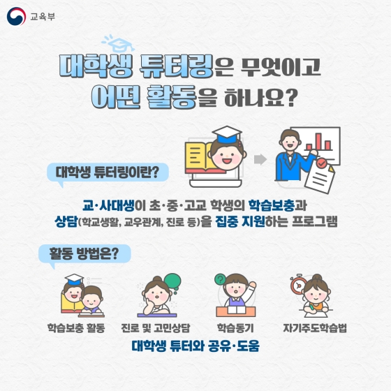 교육결손 극복을 위한 노력! ‘교과보충’과 ‘대학생 튜터링’