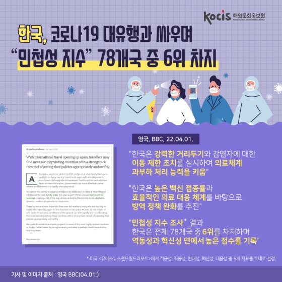 세계가 거듭 인정한 한국의 코로나19 대응