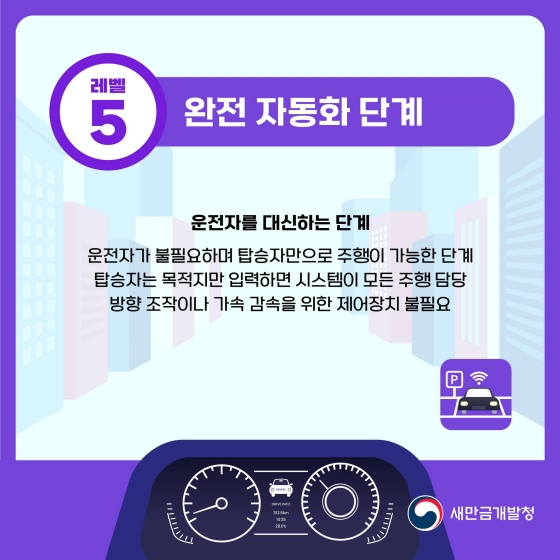 자율주행 기술에도 레벨이 있다?