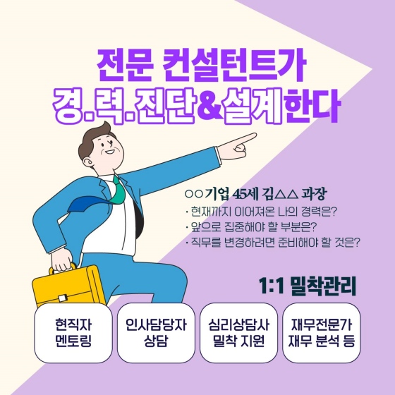 국민 내일 배움 카드로 중장년 새 출발 카운슬링 받으세요