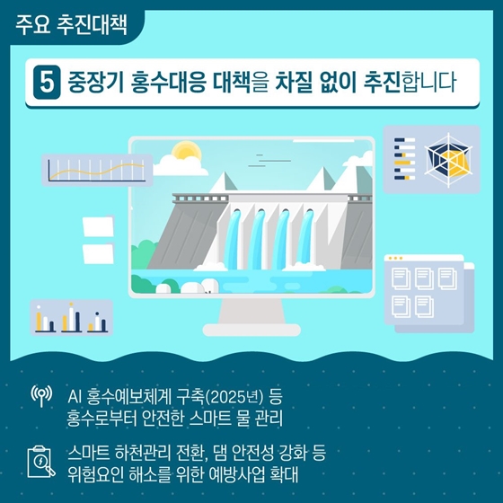 홍수상황 비상대응체계를 가동합니다!