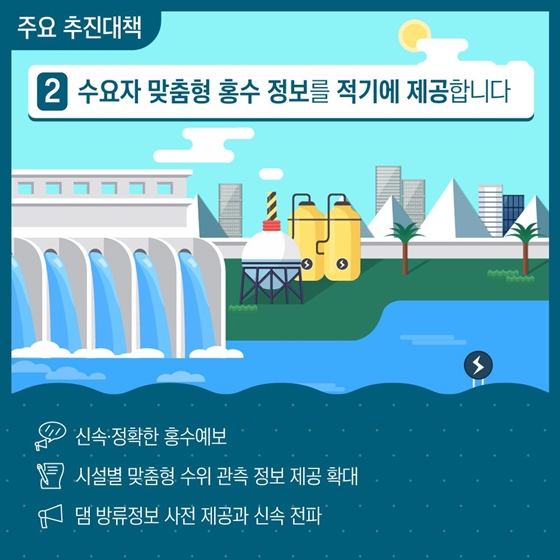 홍수상황 비상대응체계를 가동합니다!