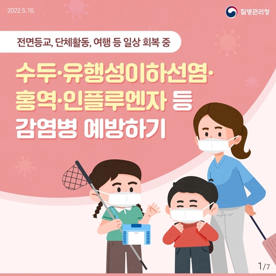 주의가 필요한 호흡기 감염병의 예방수칙을 소개합니다.