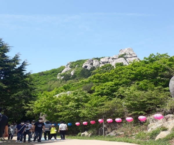 한려해상 남해금산 보리암 입구