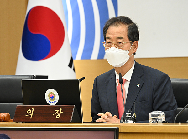 한덕수 국무총리가 31일 정부세종청사에서 열린 국무회의를 주재하고 있다. (사진=국무조정실)