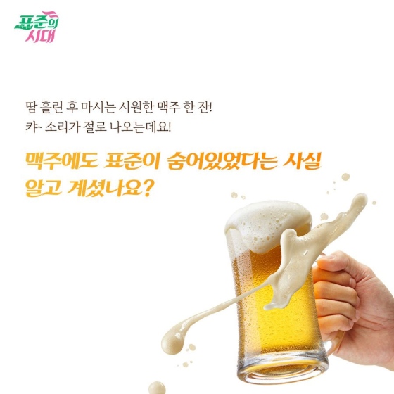 여름에 더욱 당기는 맥주, 그 속에도 표준이?