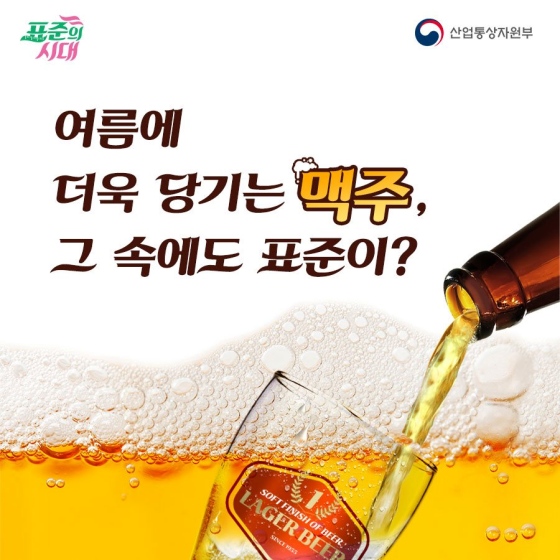 여름에 더욱 당기는 맥주, 그 속에도 표준이?