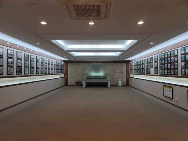 기념관의 내부 모습.