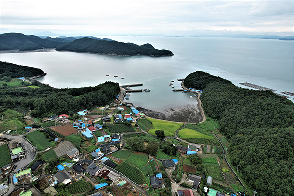 고흥에서 본 여자만.