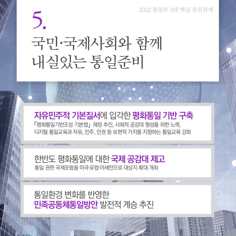 2022 통일부 업무보고