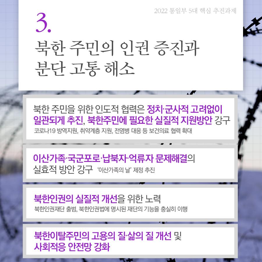 2022 통일부 업무보고