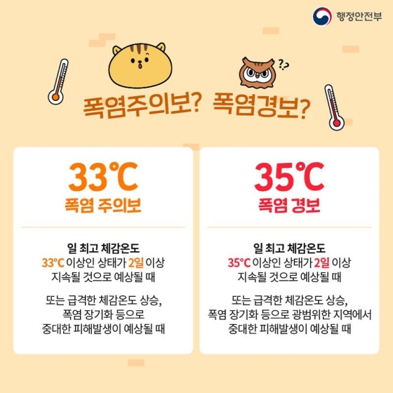 폭염, 이렇게 대처하세요!