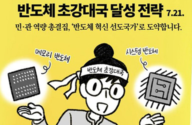 반도체 초강대국을 목표로 전방위 지원 대책을 마련했습니다