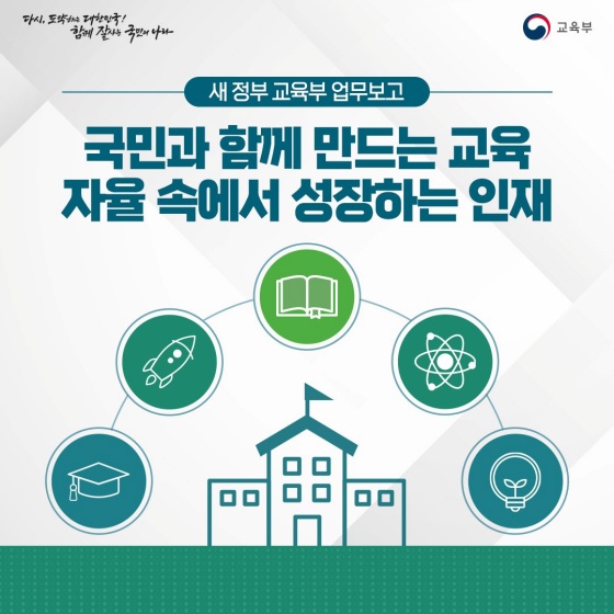 새정부 교육부 업무보고 - 국민과 함께 만드는 교육 자율 속에서 성장하는 인재