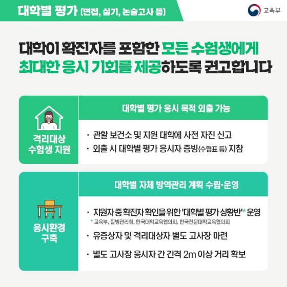 코로나19 대응 2023학년도 대입 관리방향