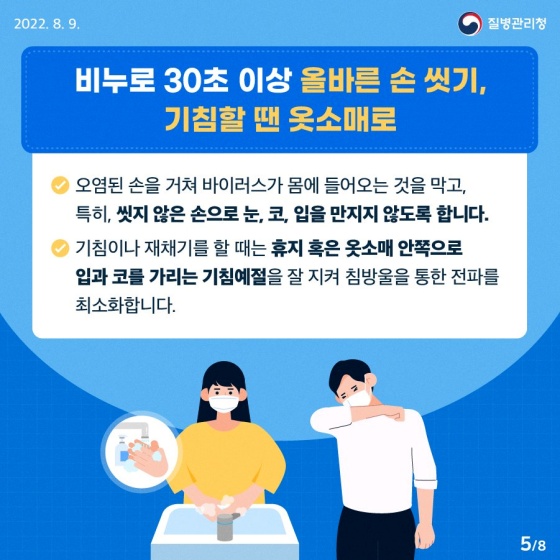 우리의 안전한 일상 회복을 위한 일상 방역의 생활화!