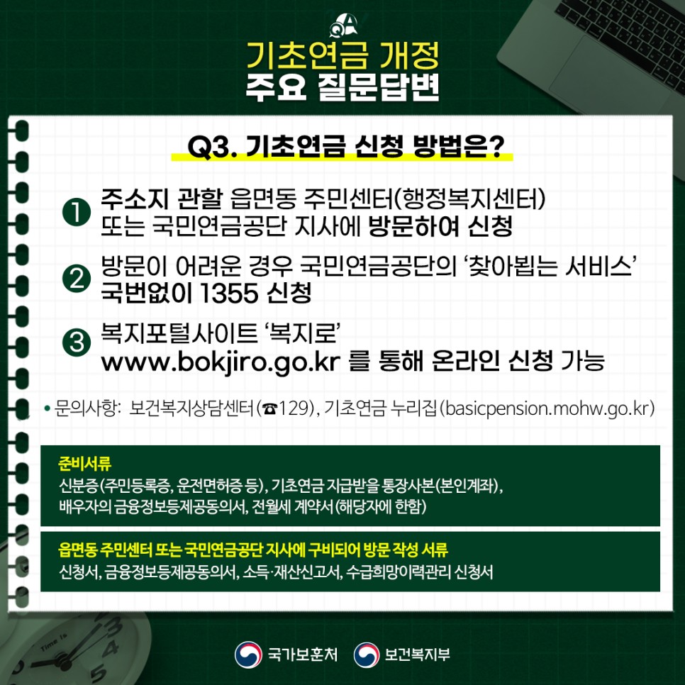 Q&A로 알아보는 기초연금 개정