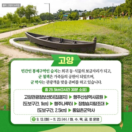 디엠지(DMZ) 평화의 길 11개 노선 전면 개방! 비무장지대로의 평화여행 어떠세요?