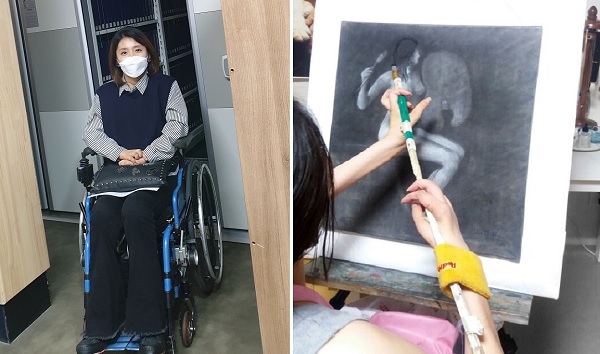 df89(1) 청와대 장애예술인 특별전 참여 최지현 작가…추락사고 후 전문화가로 제 2인생
“대중과 작품으로 소통하고 싶은 마음 먹게 돼…지속적인 관심과 응원 이어지길”