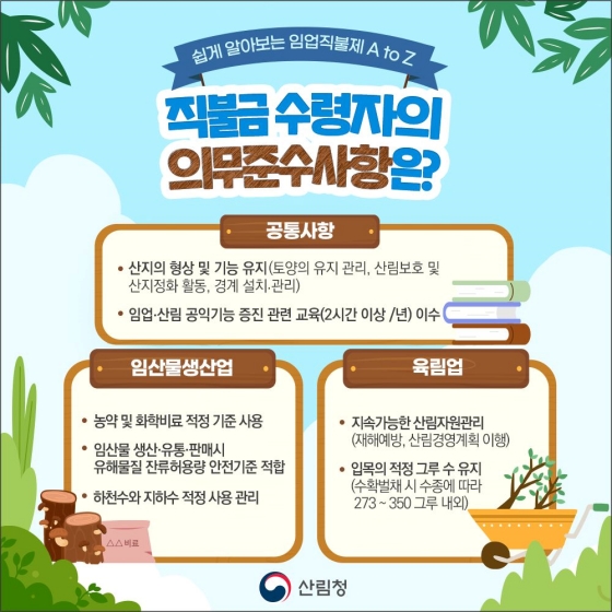 임업·산림 공익직접지불제 알고싶어요!