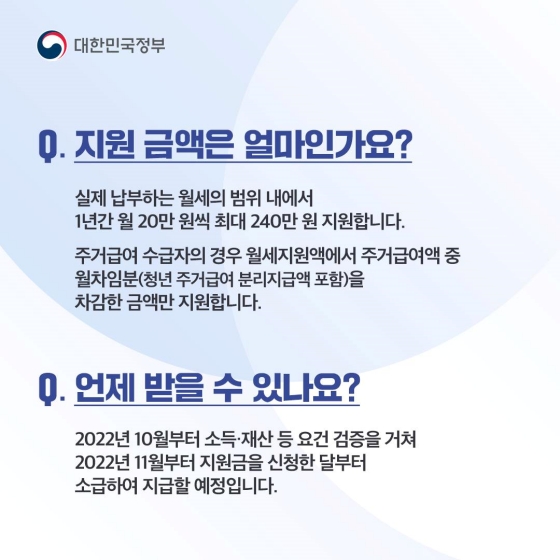 [정책 답변드립니다] 청년월세 특별지원