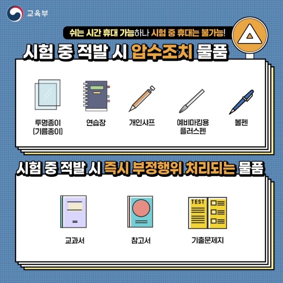 2023학년도 수능 부정행위 유의사항