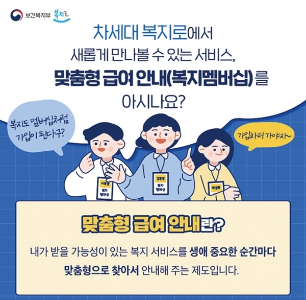 전 국민 대상 복지멤버십 전면 시행!(출처=보건복지부)