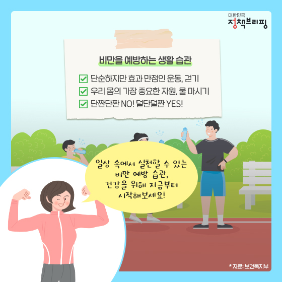 일상 속에서 ‘가볍게’ 실천하는 비만예방 캠페인