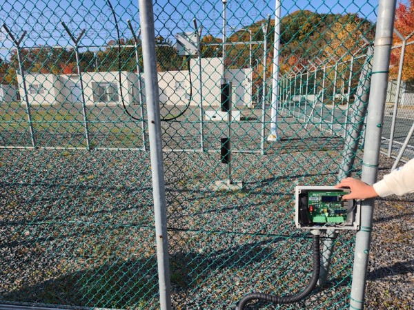 물리적방호 탐지를 위한 울타리 센서 적외선 탐지시설
