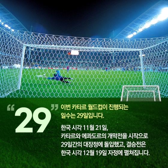 숫자로 보는 2022 카타르 월드컵