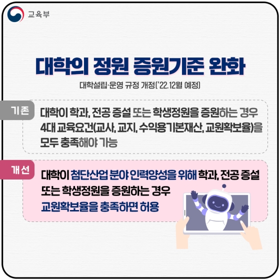 교육부 2022년 하반기 규제혁신 대표사례