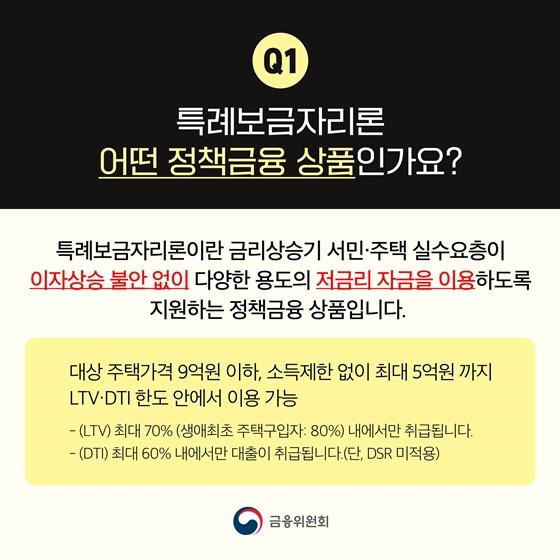 특례보금자리론 10문10답