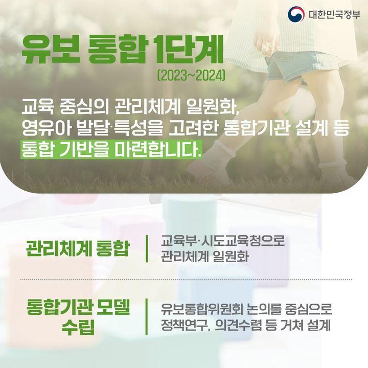 유보통합으로 양육 부담 줄이고 교육·돌봄 기능 강화