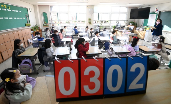 지난해 개학일 모습.(사진=저작권자(c) 뉴스1, 무단 전재-재배포 금지)