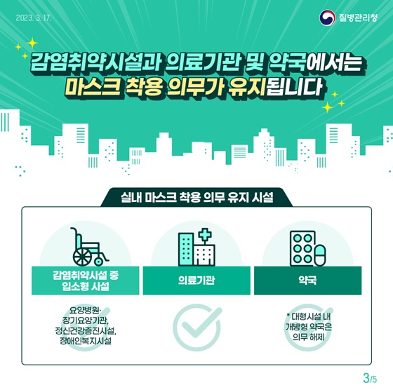 3월 20일부터 버스·지하철 등에서 착용 의무 해제