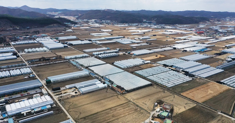 대규모 시스템 반도체 국가산업단지로 지정된 경기도 용인시 처인구 남사읍 일대 모습.(사진=저작권자(c) 연합뉴스, 무단 전재-재배포 금지)