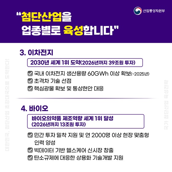 대한민국, 첨단산업 초강대국으로 도약한다!