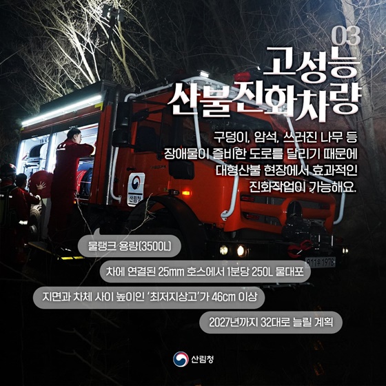 산불제대로알기③ 산불진화에 활용되는 자원들