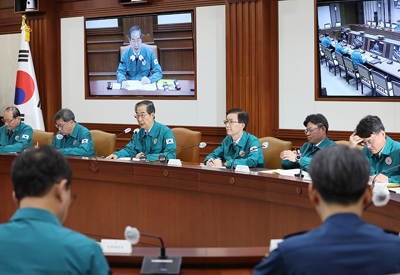 한덕수 국무총리가 28일 오후 정부서울청사에서 열린 중앙안전관리위원회에서 발언하고 있다. (사진=저작권자(c) 연합뉴스, 무단 전재-재배포 금지)