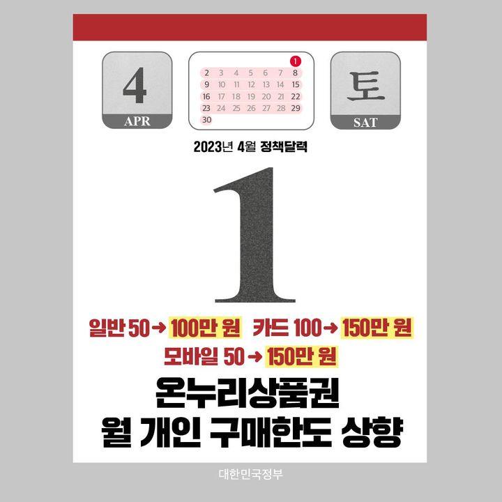[정책달력] 4월부터 달라집니다