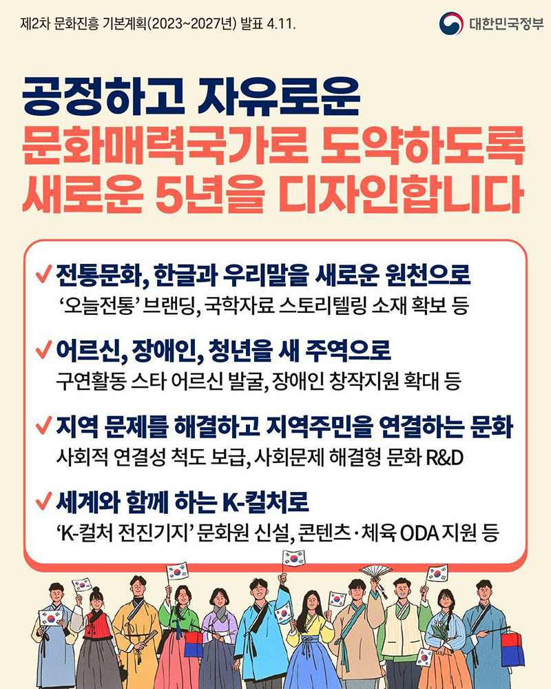자유와 연대의 날개를 단 K-컬처, 그 새로운 5년을 디자인하다 하단내용 참조