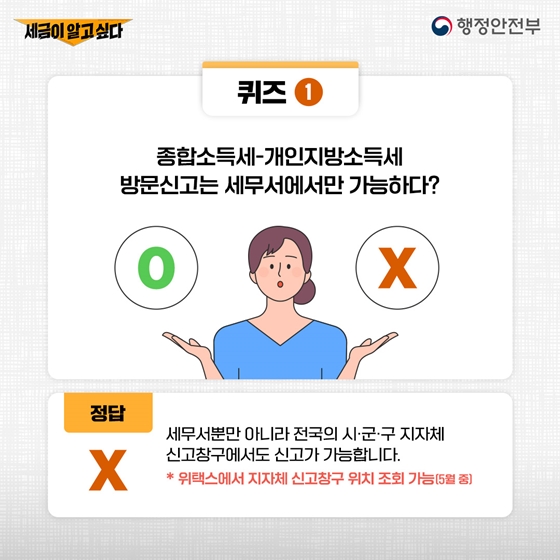세금이 알고 싶다! 5월의 개인지방소득세, 종합소득세