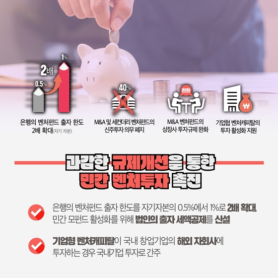 혁신 벤처·스타트업 자금지원 및 경쟁력 강화 방안